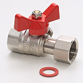 BV.660.0403 Кран шаровый для подключения манометра MVI 1/2"BРx1/4"BР