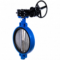 Затвор дисковый Ridval тип RVB 01 DN600 PN16,корпус чугун, диск чугун, EPDM, Редуктор СИНИЙ